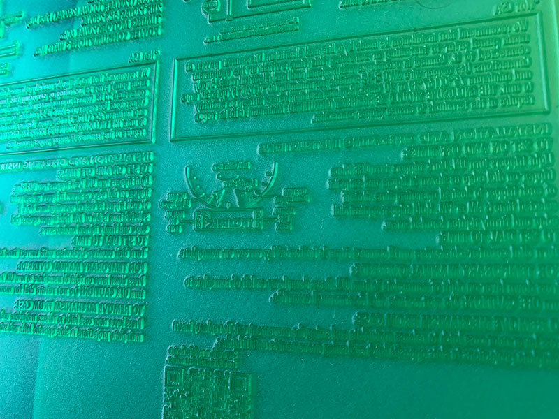 Green Plate - Flexographic Printing